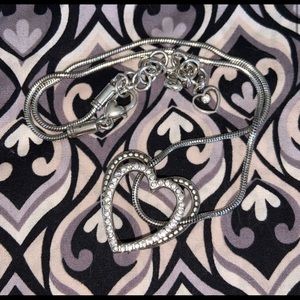 Brighton double heart necklace